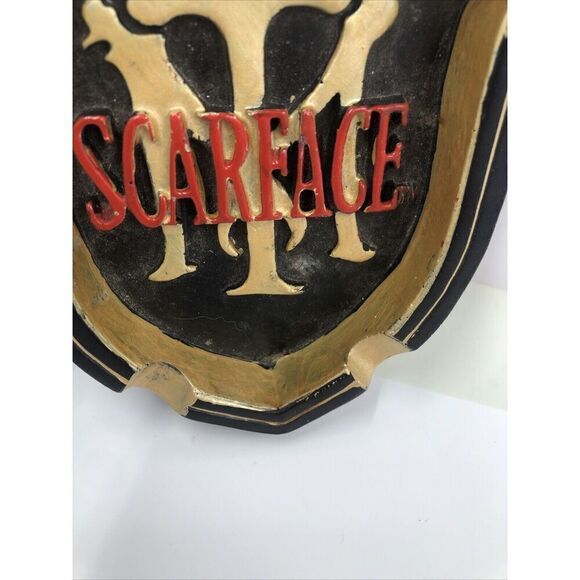 Scarface  Small Glass Ashtray Tony Montana Al Pacino Universal Studios - Picture 6 of 13